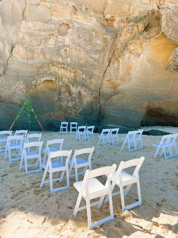 beach wedding arch